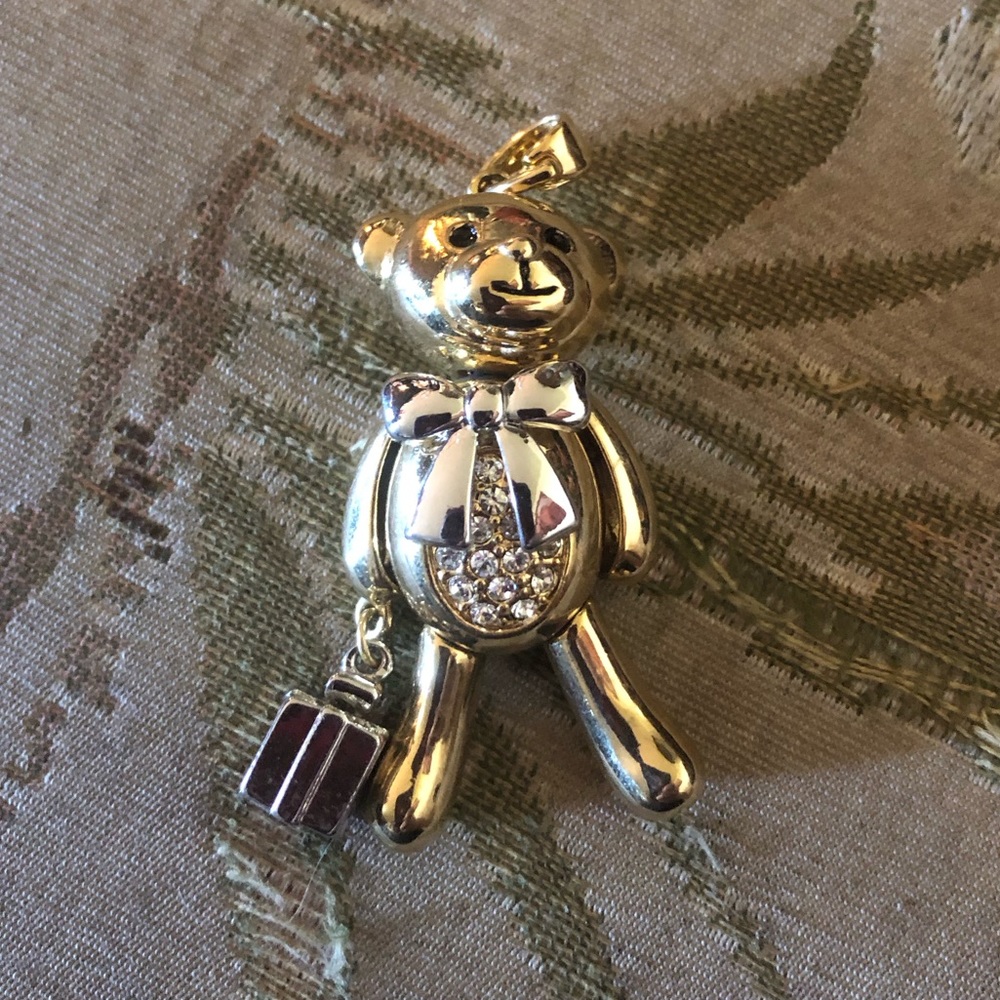 🎄Large Moveable Teddy Bear Pendent -  664 $30 or $25 w/offer